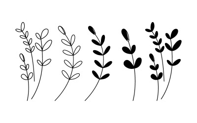 Beauty nature florist vector icon logo design template v.1