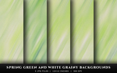 Sfondi con texture granulosa verde primavera e bianco