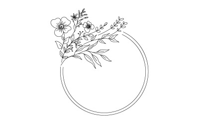 Skönhet natur florist vektor ikon logotyp designmall v.10