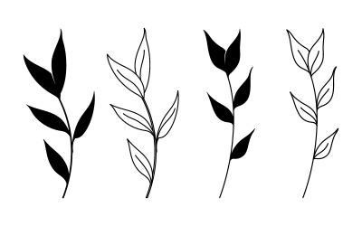 Skönhet natur florist vektor ikon logotyp designmall v.11