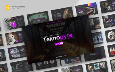 Teknopyte – Šablona Prezentací Google pro digitální technologie