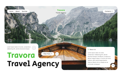 Travora - PSD-sjabloon voor reisbureau