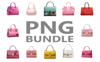 Women's bag png bundle design