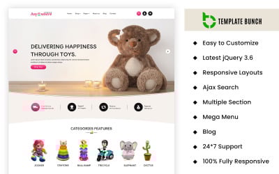 Anywhere - Темы и шаблоны для электронной коммерции Toys на Shopify