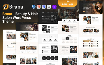 Brana - Thème WordPress pour salon de beauté et de coiffure