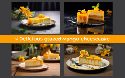 Pyszny sernik z mango w polewie