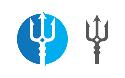Trident Armor Vector illustration Icon Logo Template design v.1