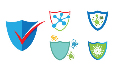 Virus pandemie lékařské vektorové ilustrace šablona v.8