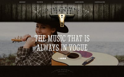 Modelo de site de música