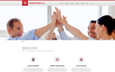 Modelo de site responsivo de consultoria