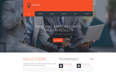 Motyw WordPress dla interaktywnej grupy reklam