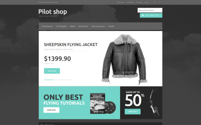 Online Pilot Store Magento-thema