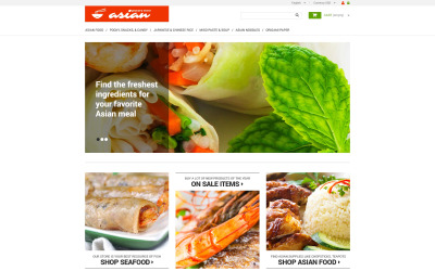 Reszponzív Asian Grocery PrestaShop sablon 50523