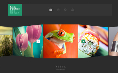 Шаблон веб-сайту портфоліо фотографа