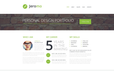 Tema de WordPress para portafolio de diseño personal