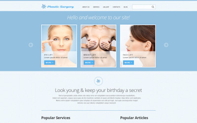Tema Joomla Responsive #50592 per Un Sito di Chirurgia Plastica