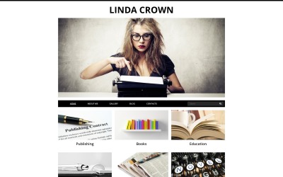 "Writer's Page Joomla Template" Responsive Joomla Template №50539