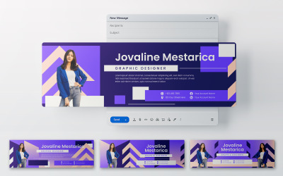 Geometrische e-mailheadersjabloon 374