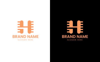 Letter H technology logo-870