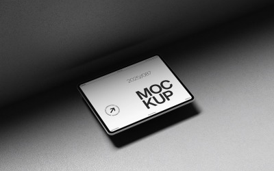 Minimalist Yüzeyde Gerçekçi Tablet Maketi