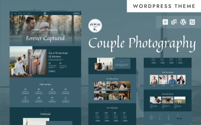 Ade Line - Thème WordPress Elementor pour la photographie de couple et de pré-mariage