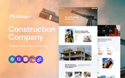 Buildgro - Tema WordPress Elementor multiuso per aziende di architettura e costruzione