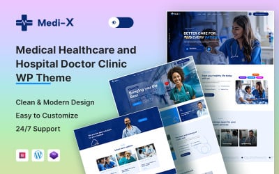 MediX – WordPress-Theme für medizinisches Gesundheitswesen und Krankenhausarztkliniken