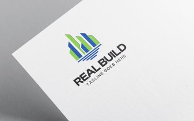 Real Build Construction Logo-Vorlage