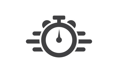 Clock vector flat illustration design template v.2