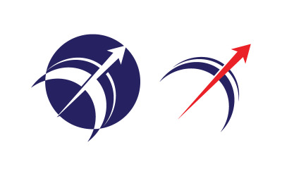 Modello di progettazione dell&amp;#39;illustrazione dell&amp;#39;icona del logo sportivo di tiro con l&amp;#39;arco v.11