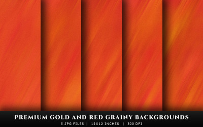 Premium Gold and Red Grainy Texture Backgrounds