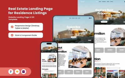 Vermillion - Real Estate Residence Landing Page