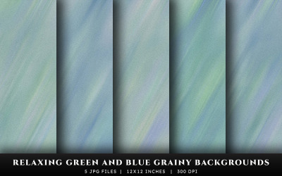 Fondos de textura granulada verde y azul relajantes
