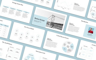 Modelo de Google Slides de Estratégia Corporativa de Negócios