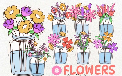 Spring Flowers In a Jar Bundle Vol. 3