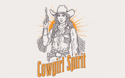 Cowgirl Spirit Png, Retro Cowgirl Style Png, Vintage Western Shirt Png, Country Digital Download,