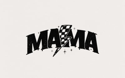 Retro Checkered Mama PNG, Mom Life Sublimation Design, Vintage Mom Printable, Mother&#039;s Day, Groovy