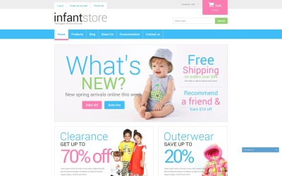 "Dressing Kids in Style" thème Shopify adaptatif #50668