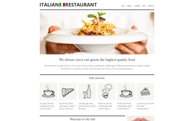 "Italian Cuisine Restaurant" thème Joomla adaptatif #50621