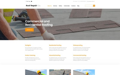 Modello Joomla per servizi di riparazione del tetto