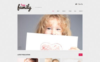 Responsive WordPress-Theme für das Familienzentrum