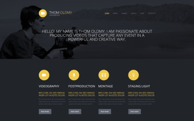 Responsivt Videographer WordPress Theme WordPress-tema #50665