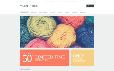 Ручна робота пряжі VirtueMart шаблон