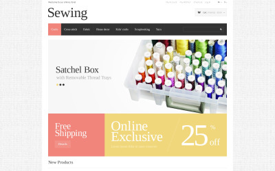 Tema Magento de oportunidades de costura