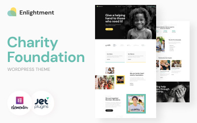 Тема WordPress благодійного фонду Enlightment