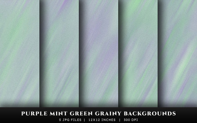 Purple and Mint Green Grainy Texture Backgrounds