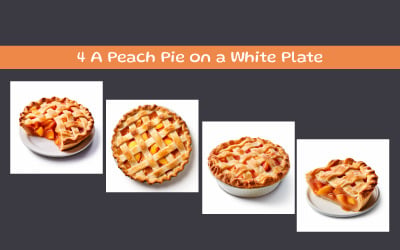 A Peach Pie on a White Plate