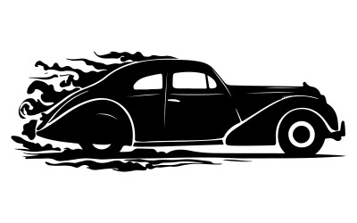 Bil siluett konst illustration