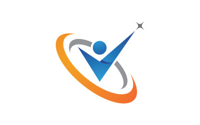 Illustrazione vettoriale del logo del trainer di vita sana v.37