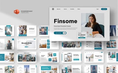 Finsome - Plantilla de PowerPoint sobre finanzas e inversiones